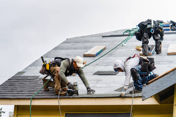 Professional Roofing technician working in Toano, VA